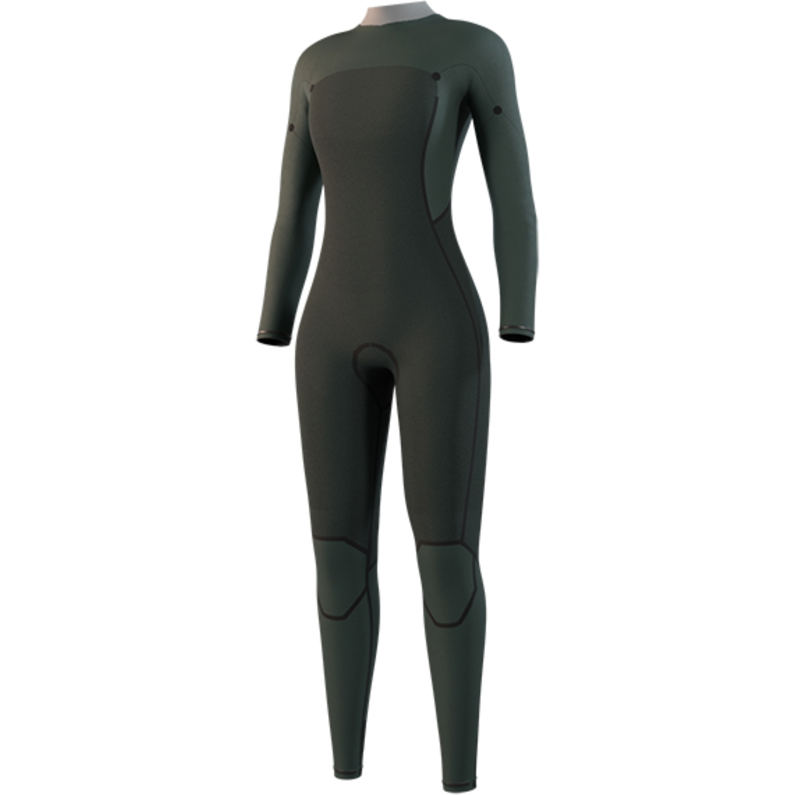 2026 Mystic Womens Haven 3/2mm Chest Zip Wetsuit 35000.250047 - Purple